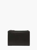 Wallet With Coin Purse Oil Leather Etrier Black oil EOIL619