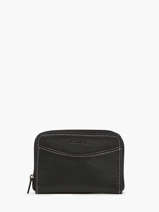 Compact Leather Paris Wallet Etrier Black paris EPAR900