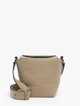 Shoulder Bag Manege Leather Etrier Beige manege EMAN078S