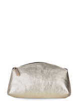 Metallic Leather Etincelle Pouch Etrier Gold etincelle irisee EETI753