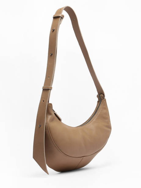 Sac Bandoulière Sosoomao Cuir Etrier Beige sosoomao ECSO057M vue secondaire 2