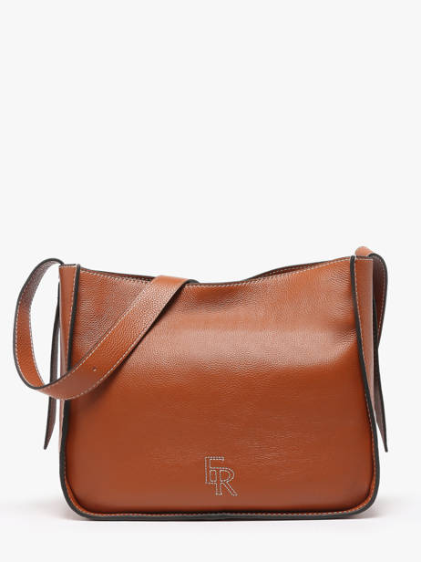 Sac PortÃ© Ã©paule M Foudre Cuir Etrier Marron foudre EFOD087M