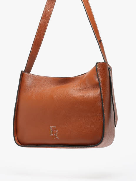 Sac PortÃ© Ã©paule M Foudre Cuir Etrier Marron foudre EFOD087M vue secondaire 2