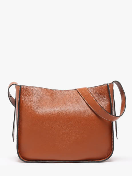 Sac PortÃ© Ã©paule M Foudre Cuir Etrier Marron foudre EFOD087M vue secondaire 4