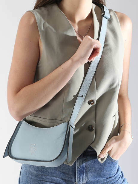 Sac BandouliÃ¨re Foudre Cuir Etrier Bleu foudre EFOD089S vue secondaire 1