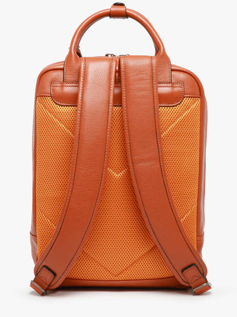 Leather Flandres Business Backpack Etrier Orange flandres EFLA8271 other view 4