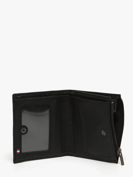 Porte-monnaie Cuir Etrier Noir madras EMAD810 vue secondaire 1